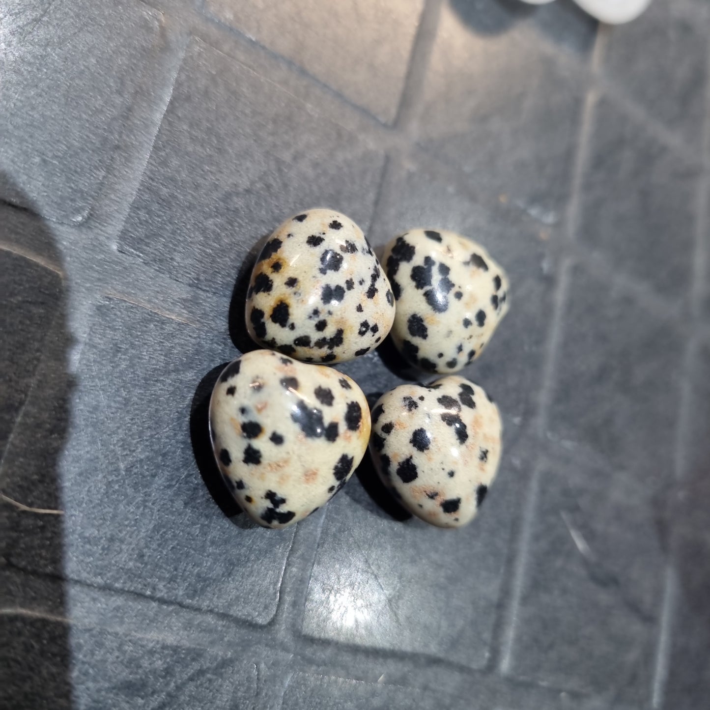 Dalmation Jasper Mini Hearts