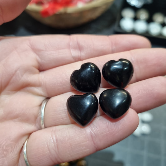 Black Obsidian Mini Hearts
