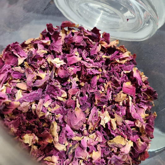Dried edible rose petals bag
