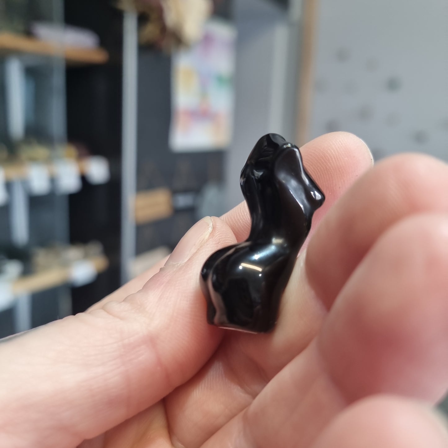 Black Obsidian Lady Body Carving