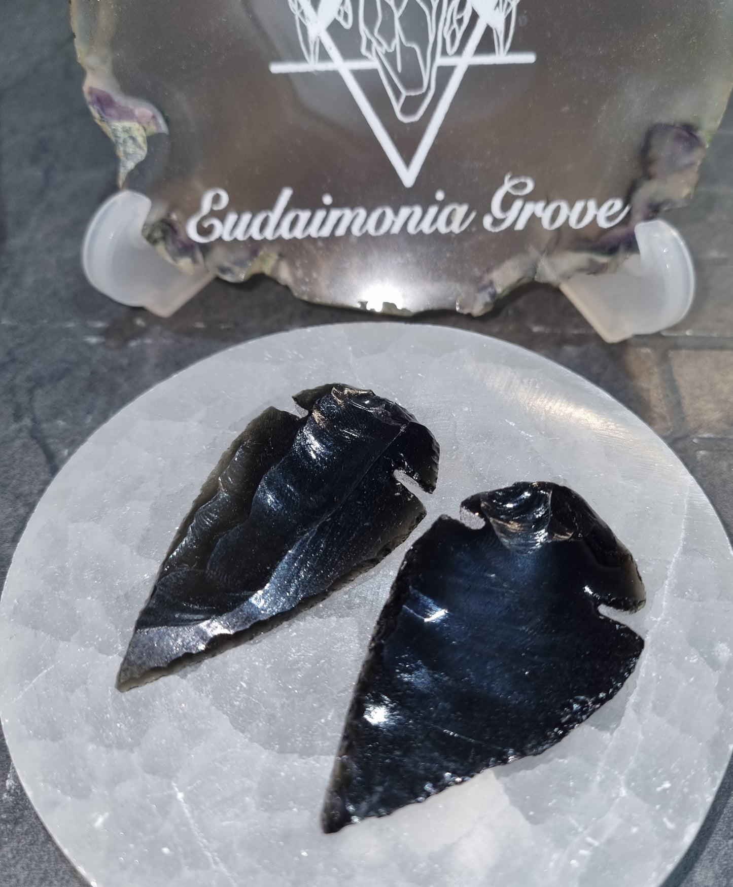Black Obsidian Arrow Heads