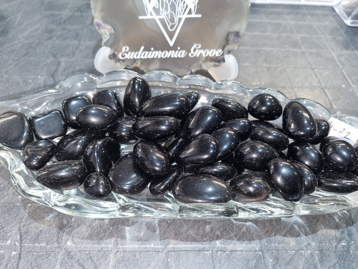 Black Obsidian Tumbles