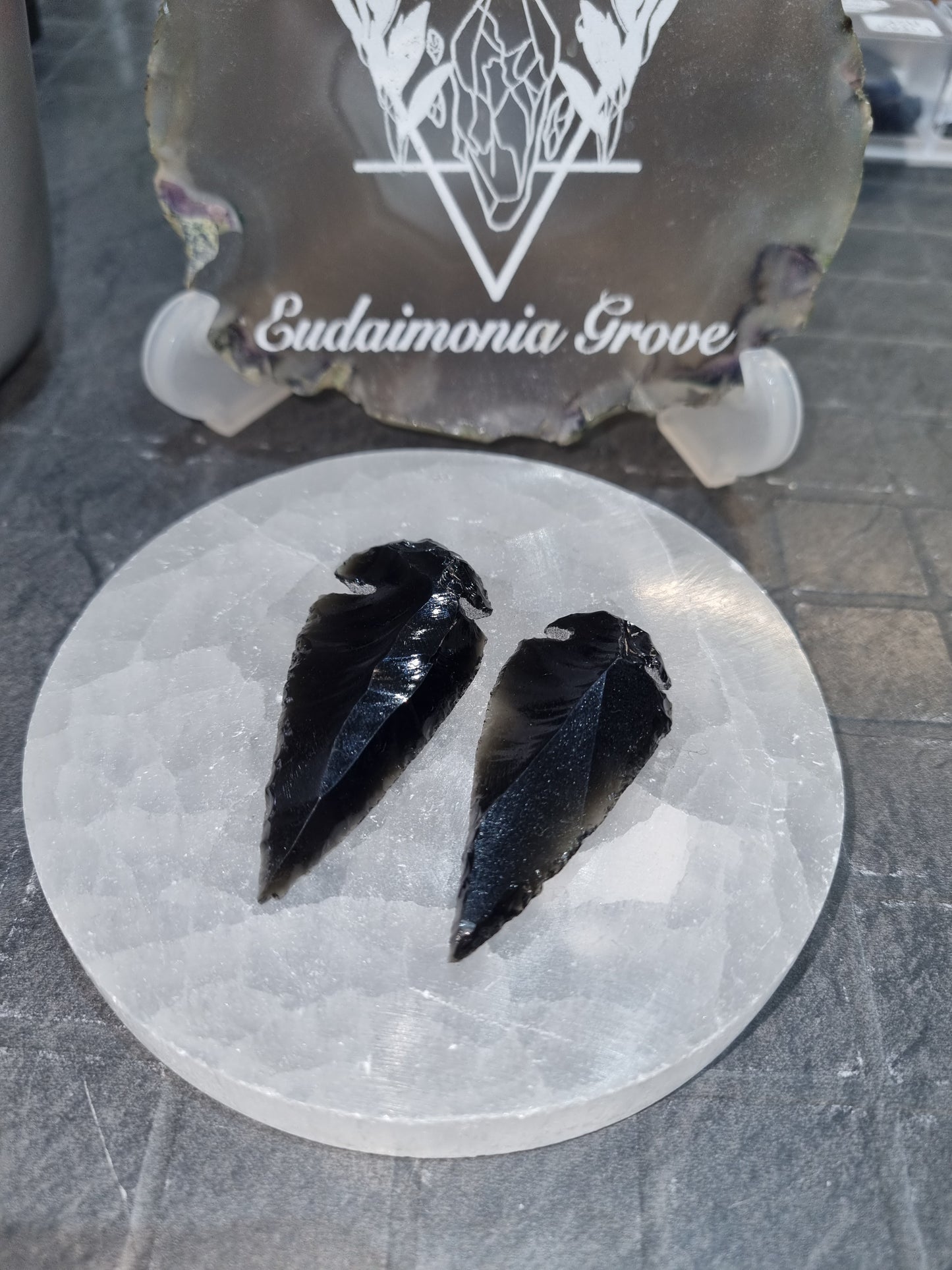Black Obsidian Arrow heads