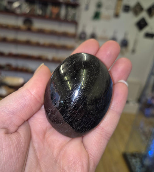 Black Tourmaline Chunky Palmstone