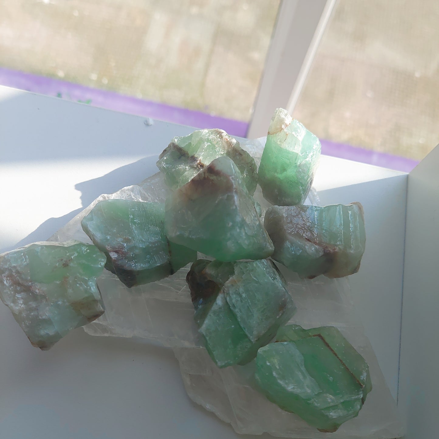 Green Calcite Raw