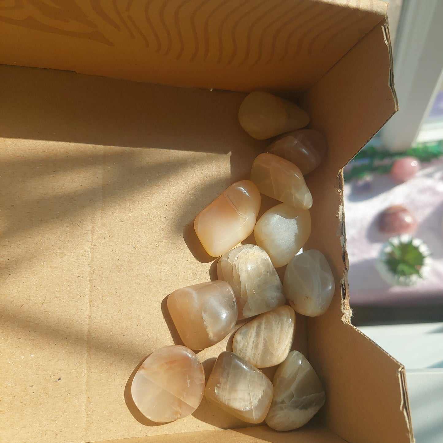 Mixed Moonstone Tumbles