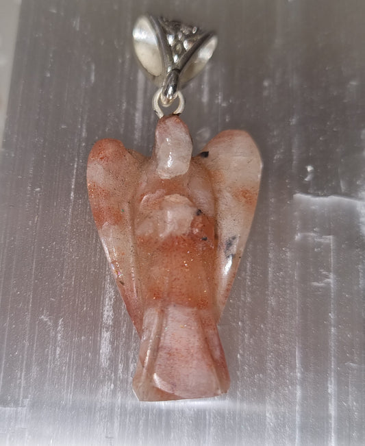 Sunstone Angel Pendant