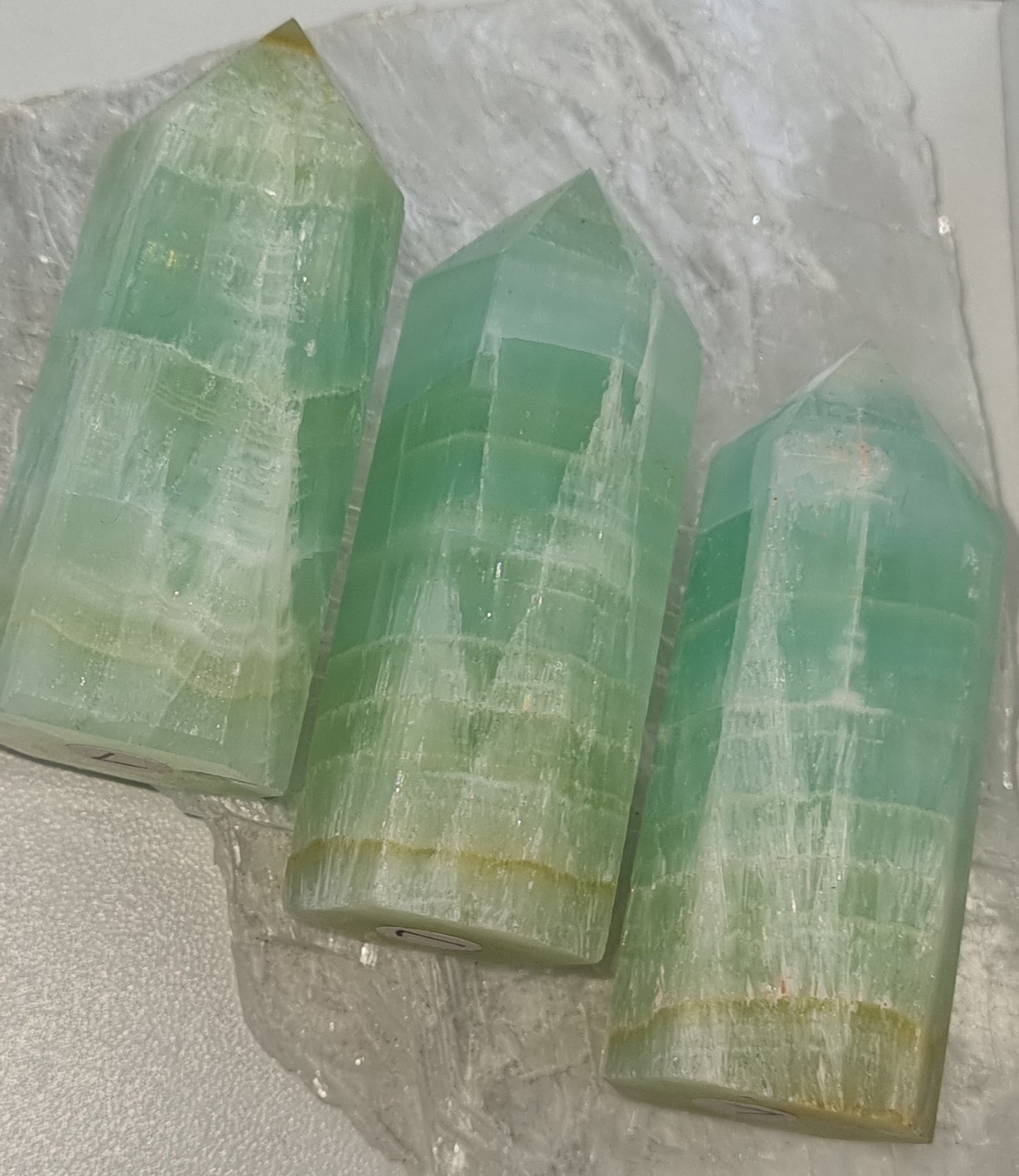 Pistachio Calcite Point