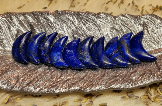 Lapis Lazuli Small Moon Carving