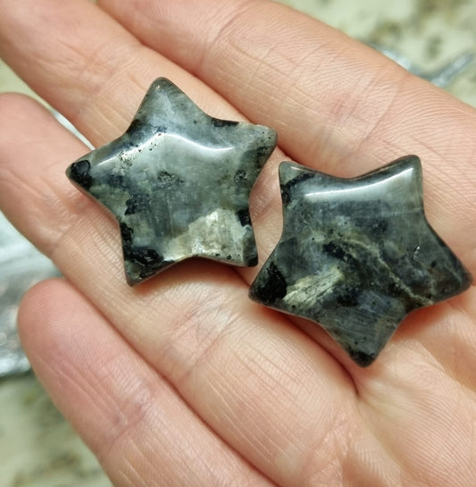 Larvikite Small Star Carving