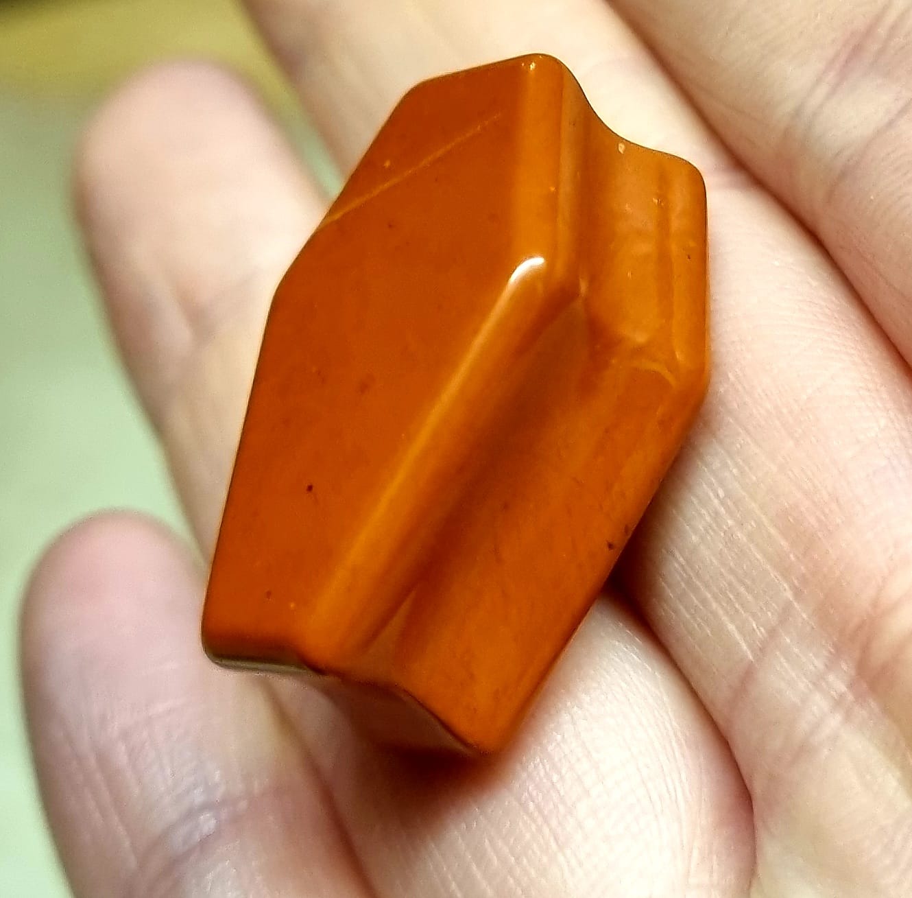 Red Jasper Coffin Carving