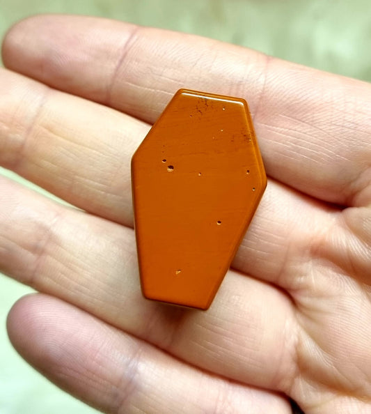 Red Jasper Coffin Carving