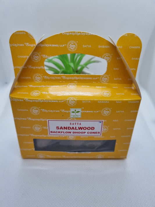 Sandalwood Back Flow Cones