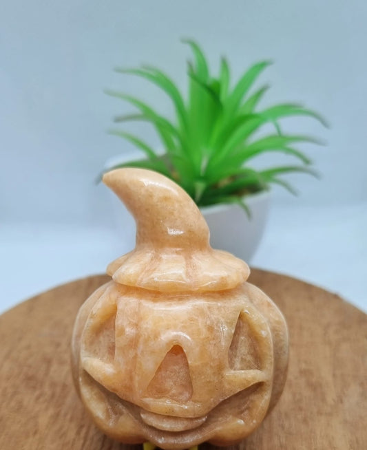 Orange Aventurine Pumpkin Carving