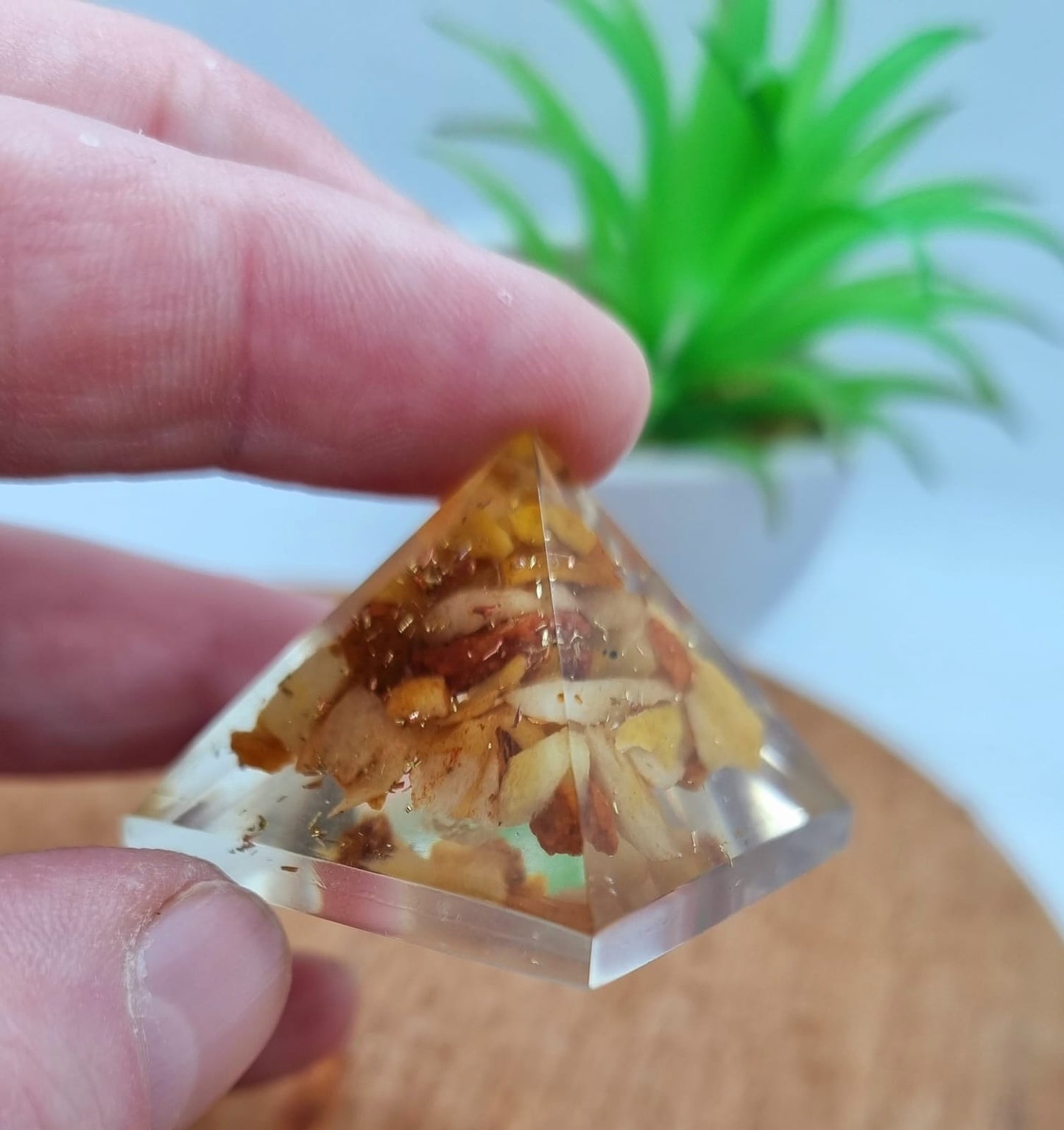 Yellow Aventurine Orgonite Pyramid