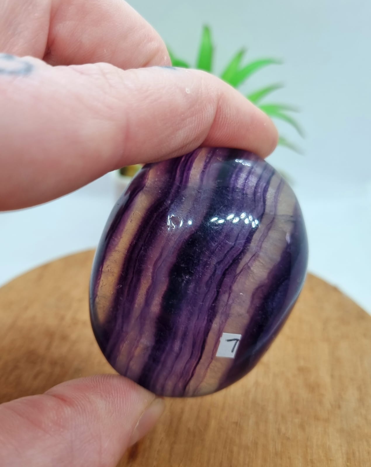 Purple Fluorite Palmstone