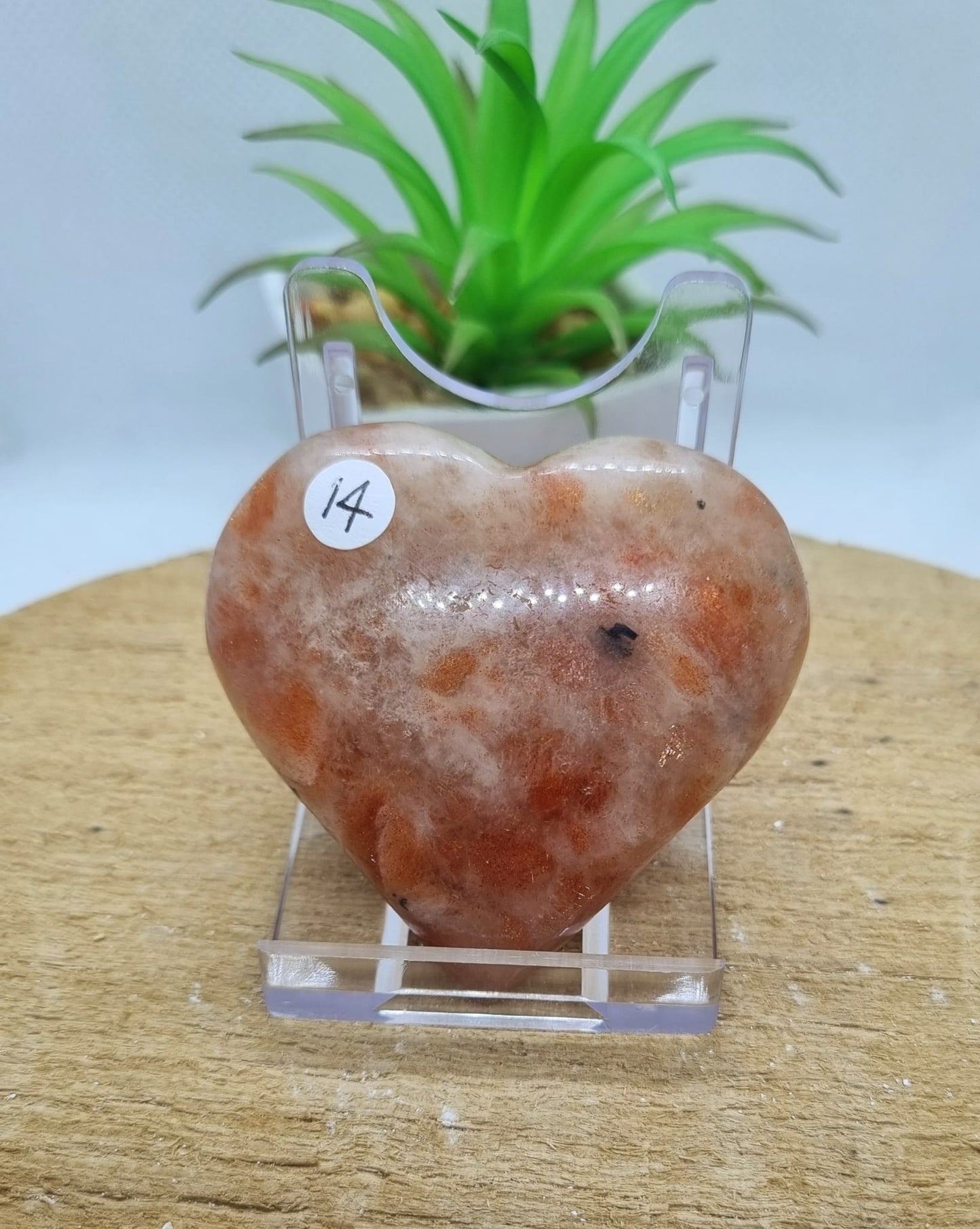 Sunstone Heart Carving
