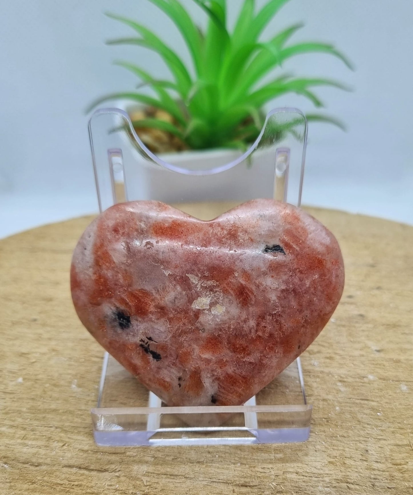 Sunstone Heart Carving