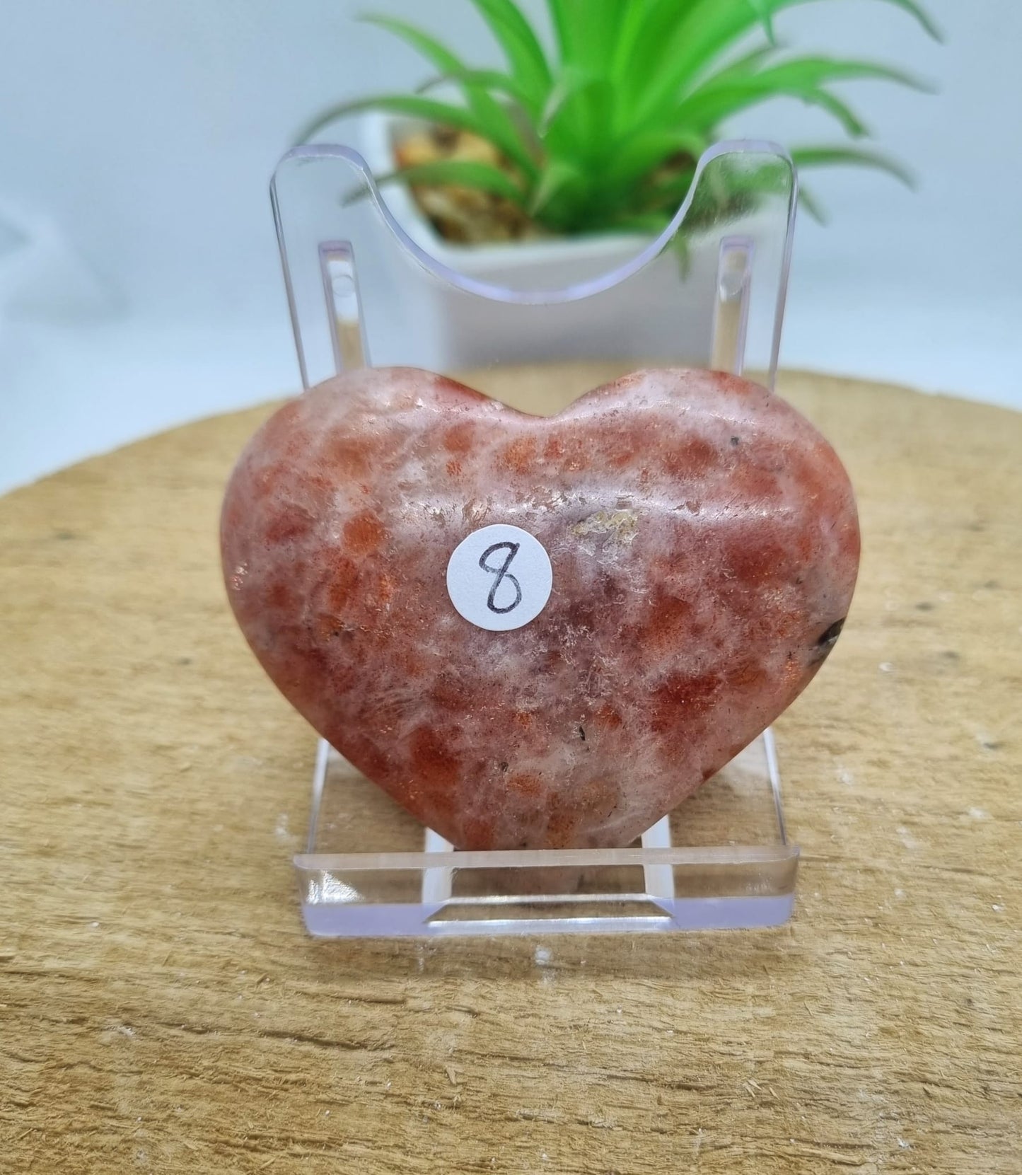 Sunstone Heart Carving