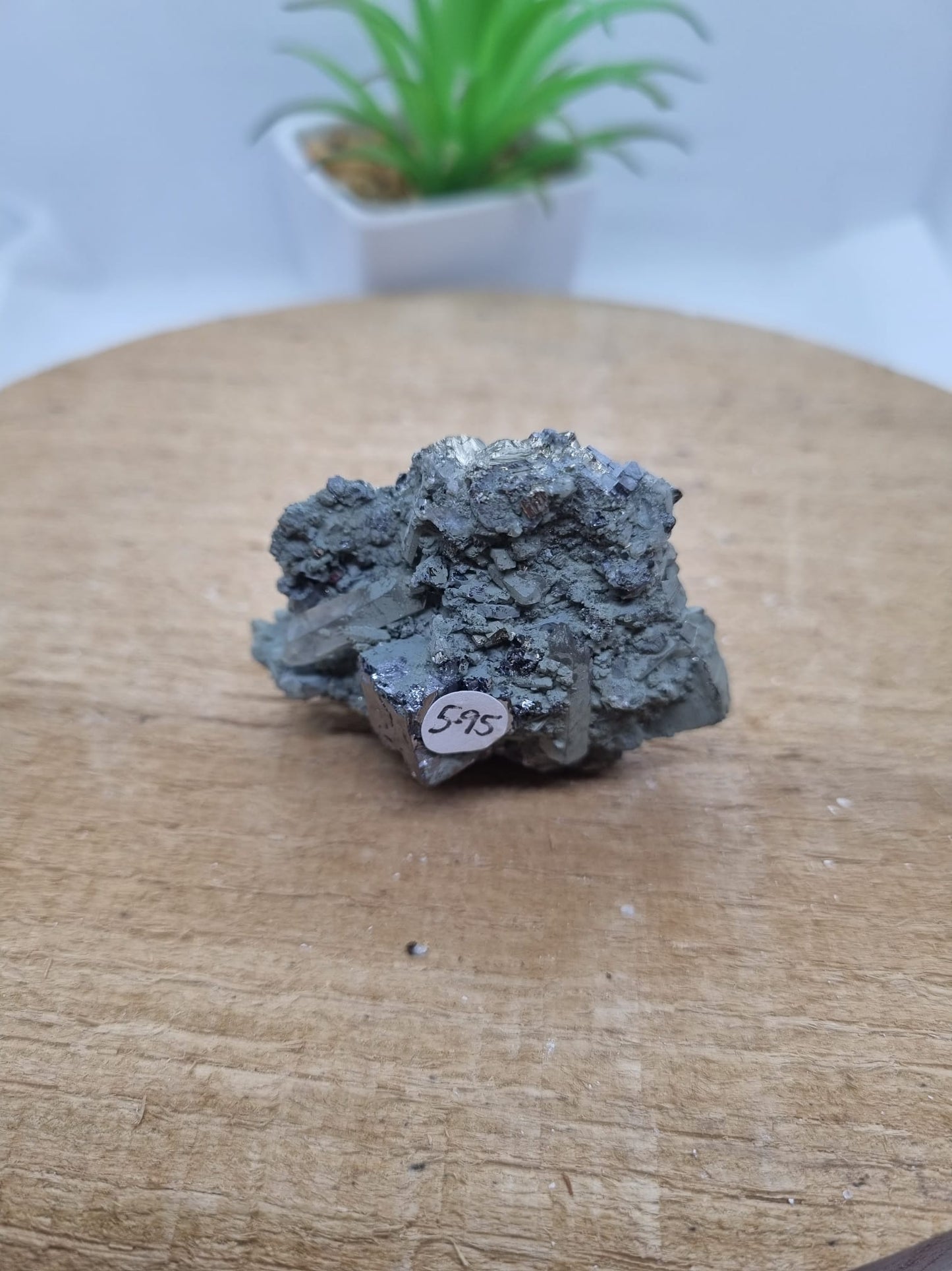 Galena with Pyrite & Quartz Raw Cluster