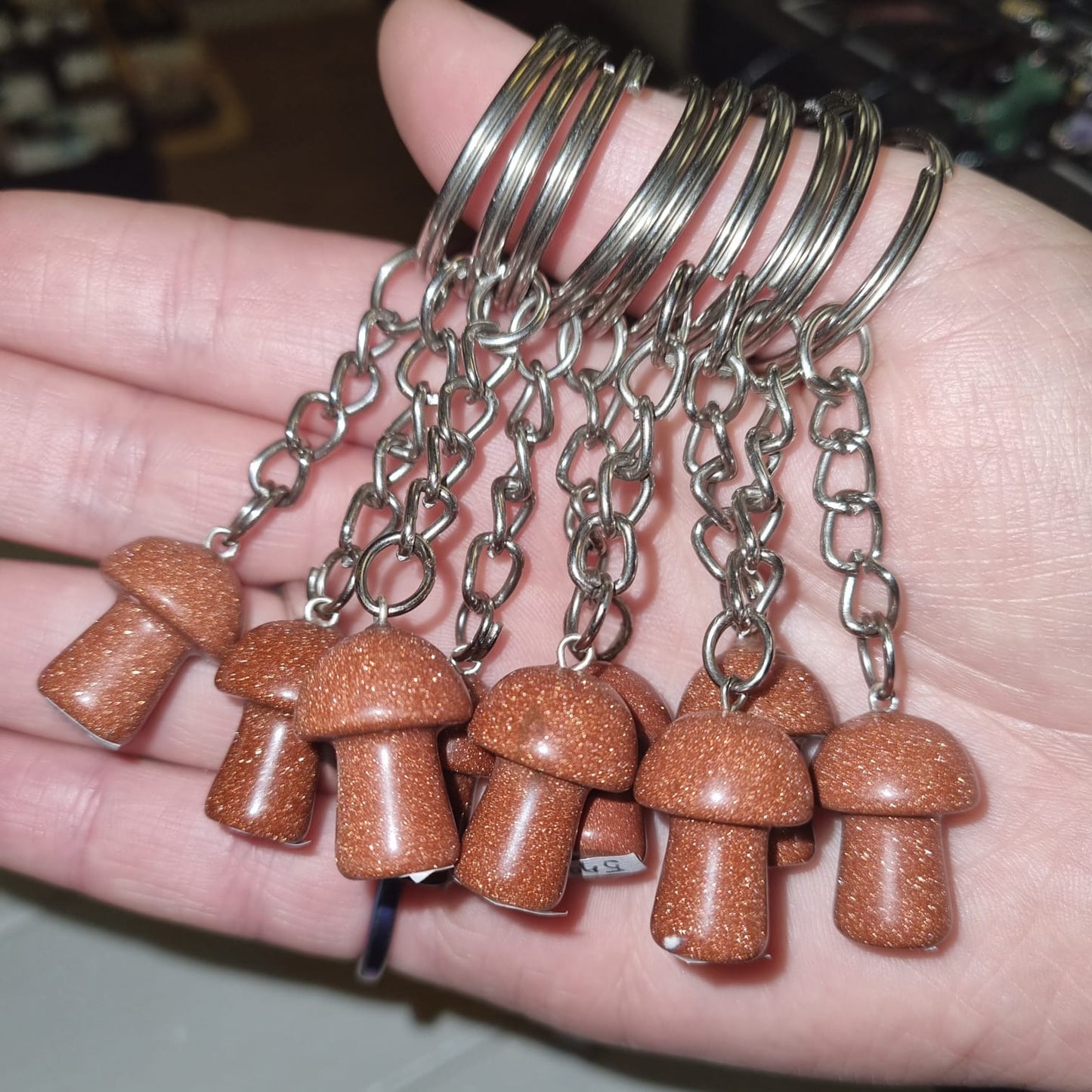 Mini Mushroom Keyrings