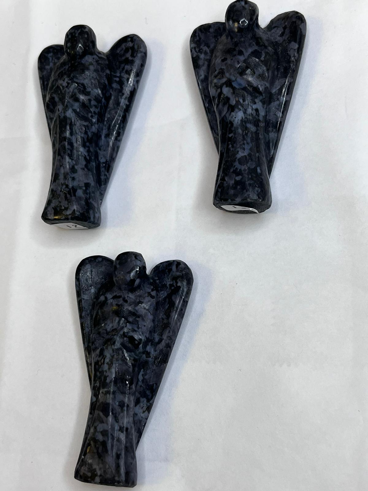 Indigo Gabbro Angel Carving