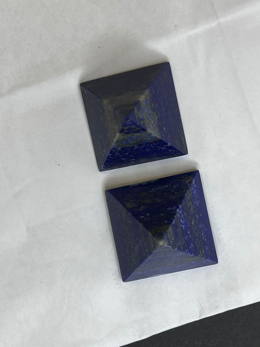 Lapis Lazuli Pyramid Carving