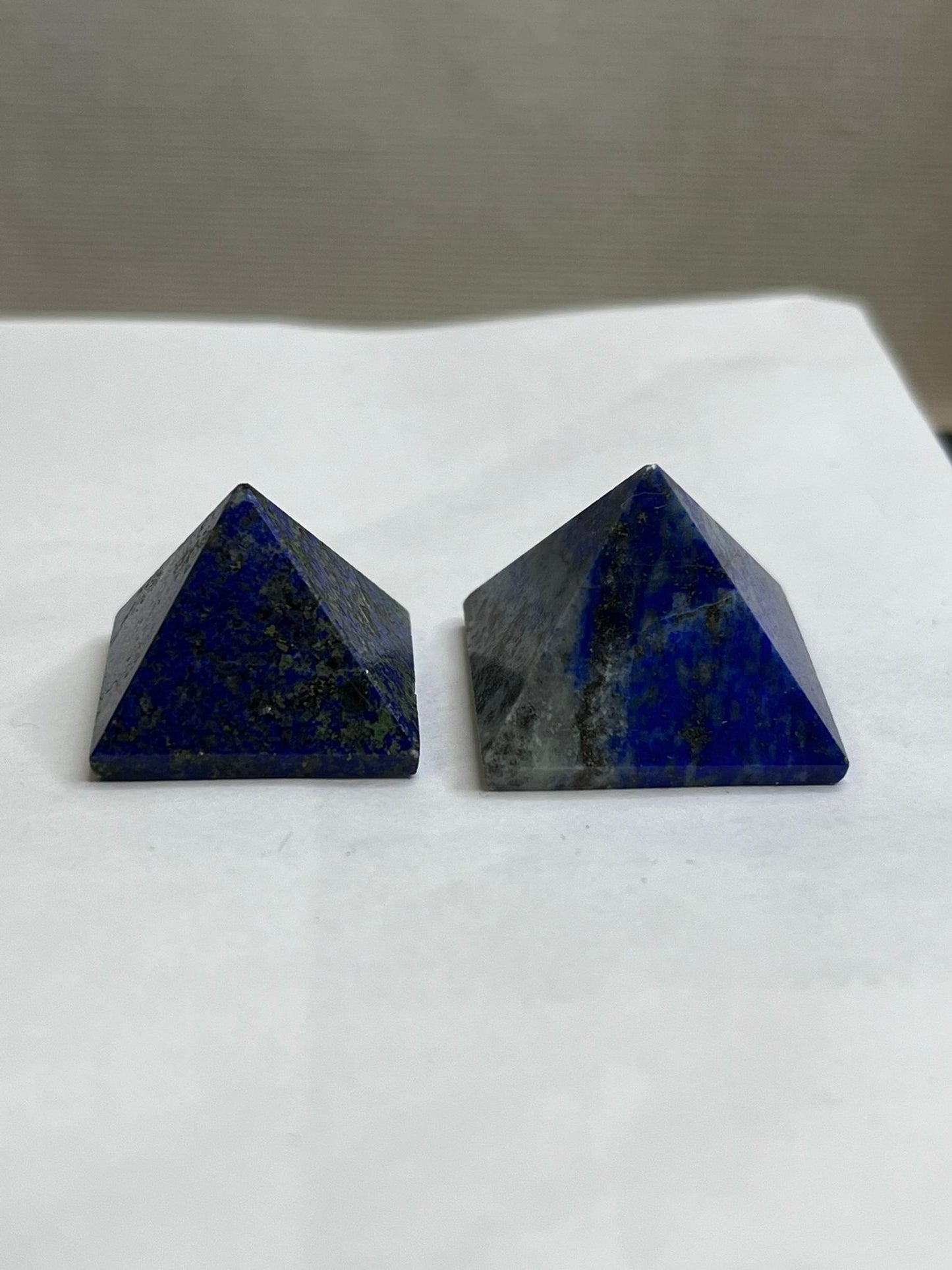 Lapis Lazuli Pyramid Carving
