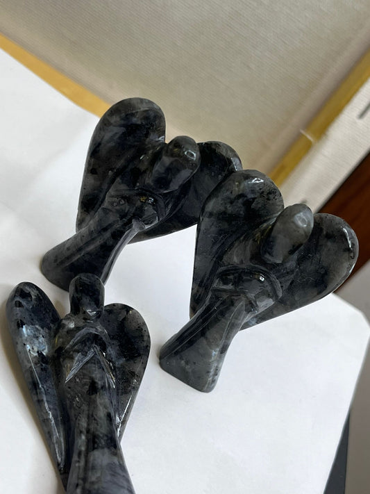 Larvikite Angel Carving