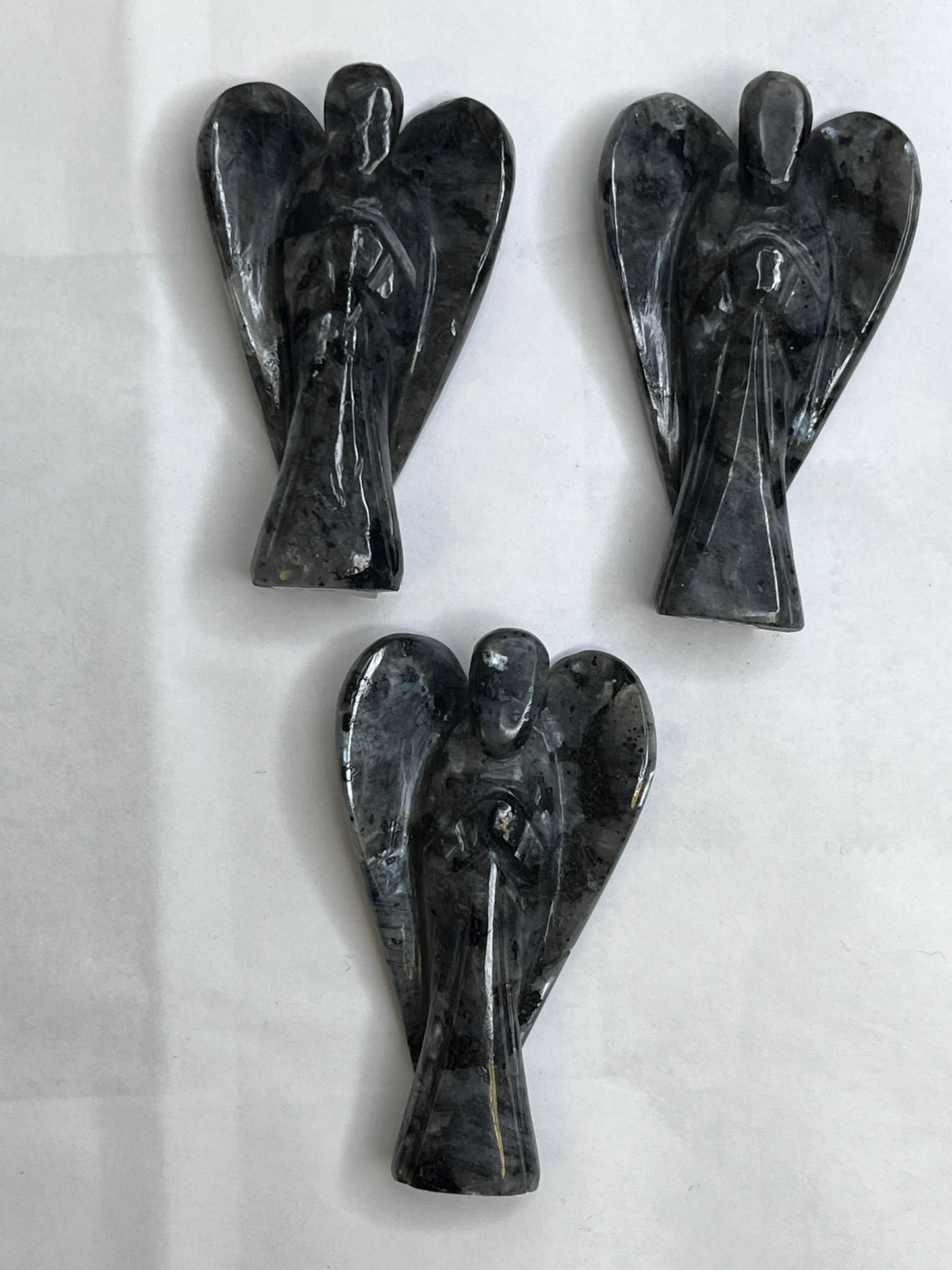 Larvikite Angel Carving