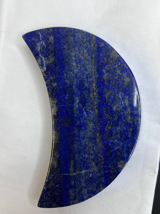 Lapis Lazuli Moon Carving