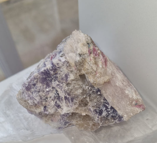 Lepidolite & Pink Tourmaline Raw Piece