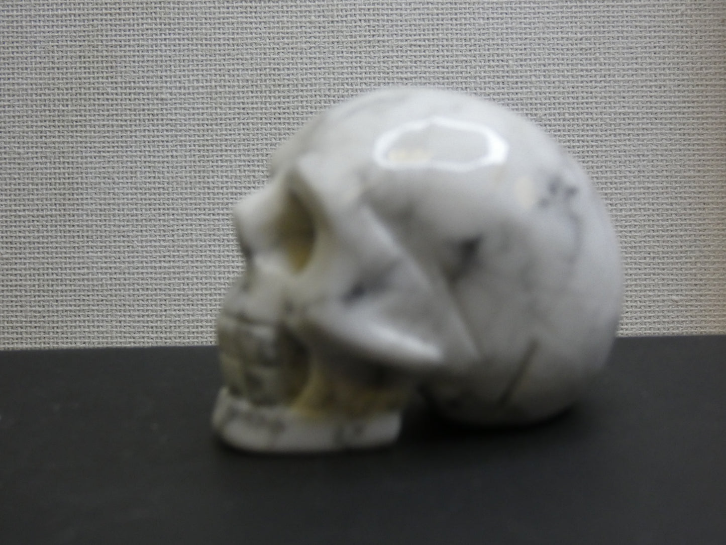 Howlite Skull Carving