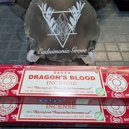 Satya Dragon's Blood Incense Sticks box