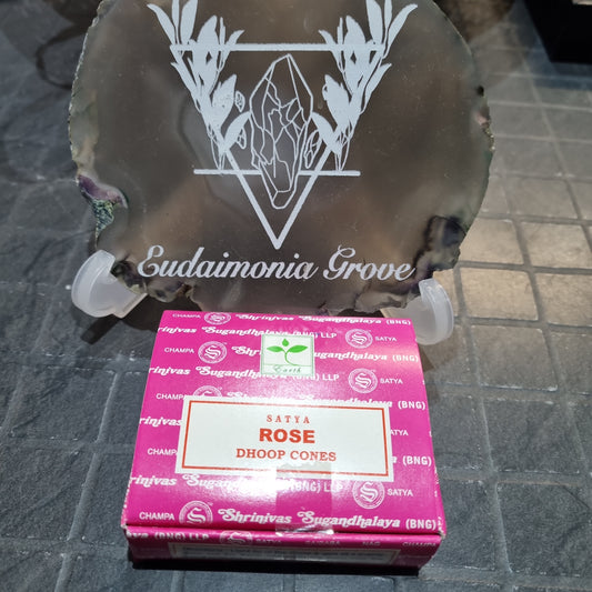 Satya Rose Incense Cones Box
