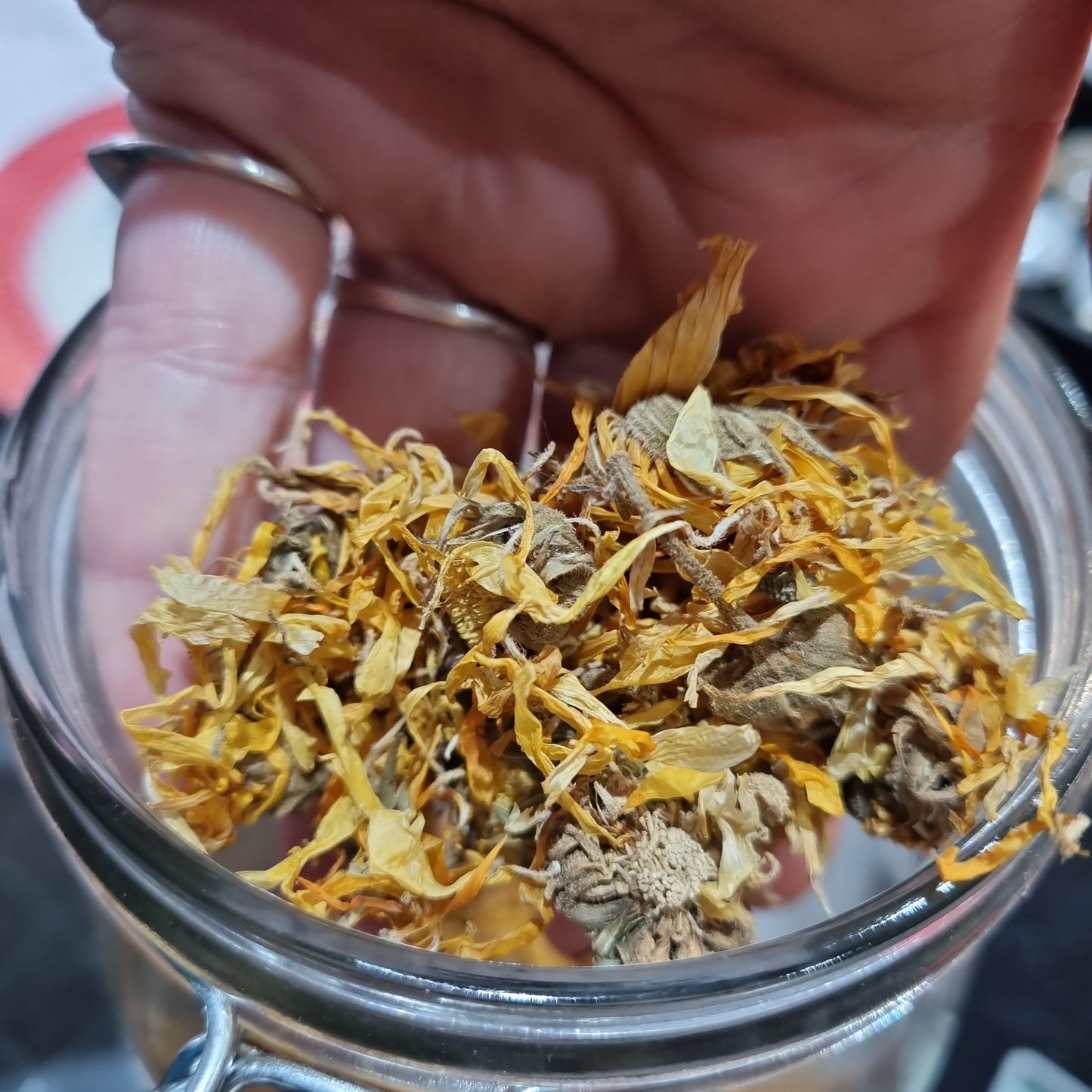 Dried Calandula/Marigold bag.