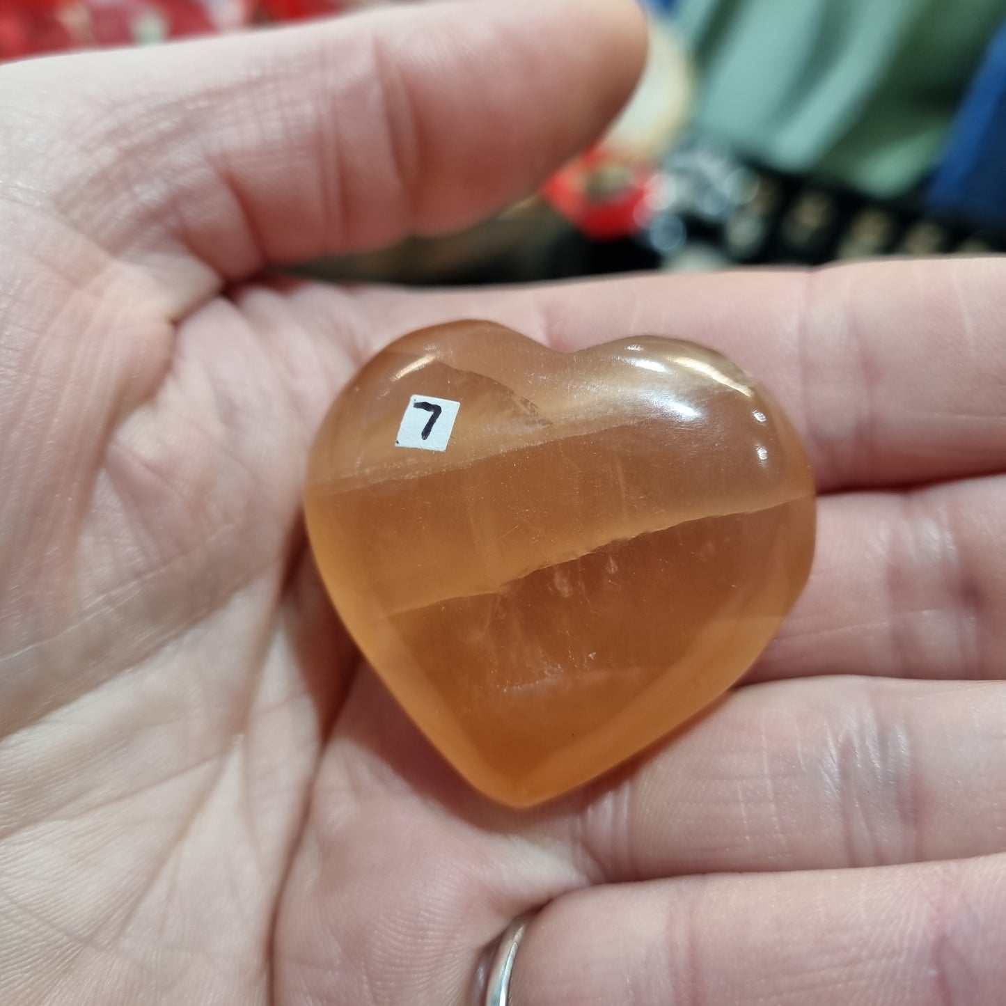 Honey Calcite Heart Carving (slightly bigger than the £6 ones)