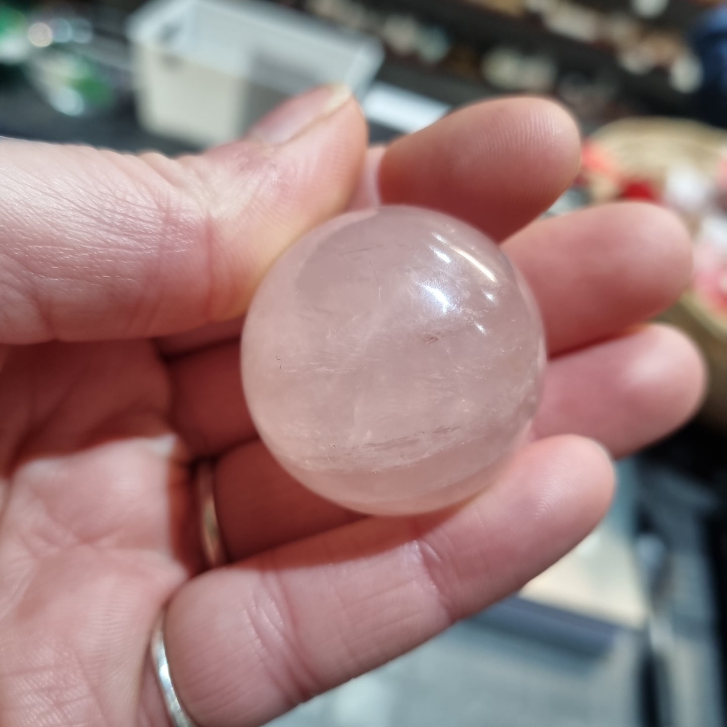 Star Rose Quartz Sphere #1