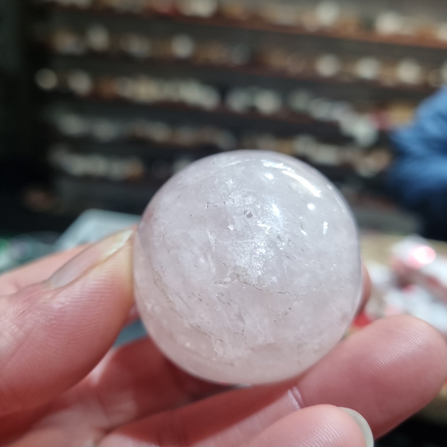 Star Rose Quartz Sphere #4