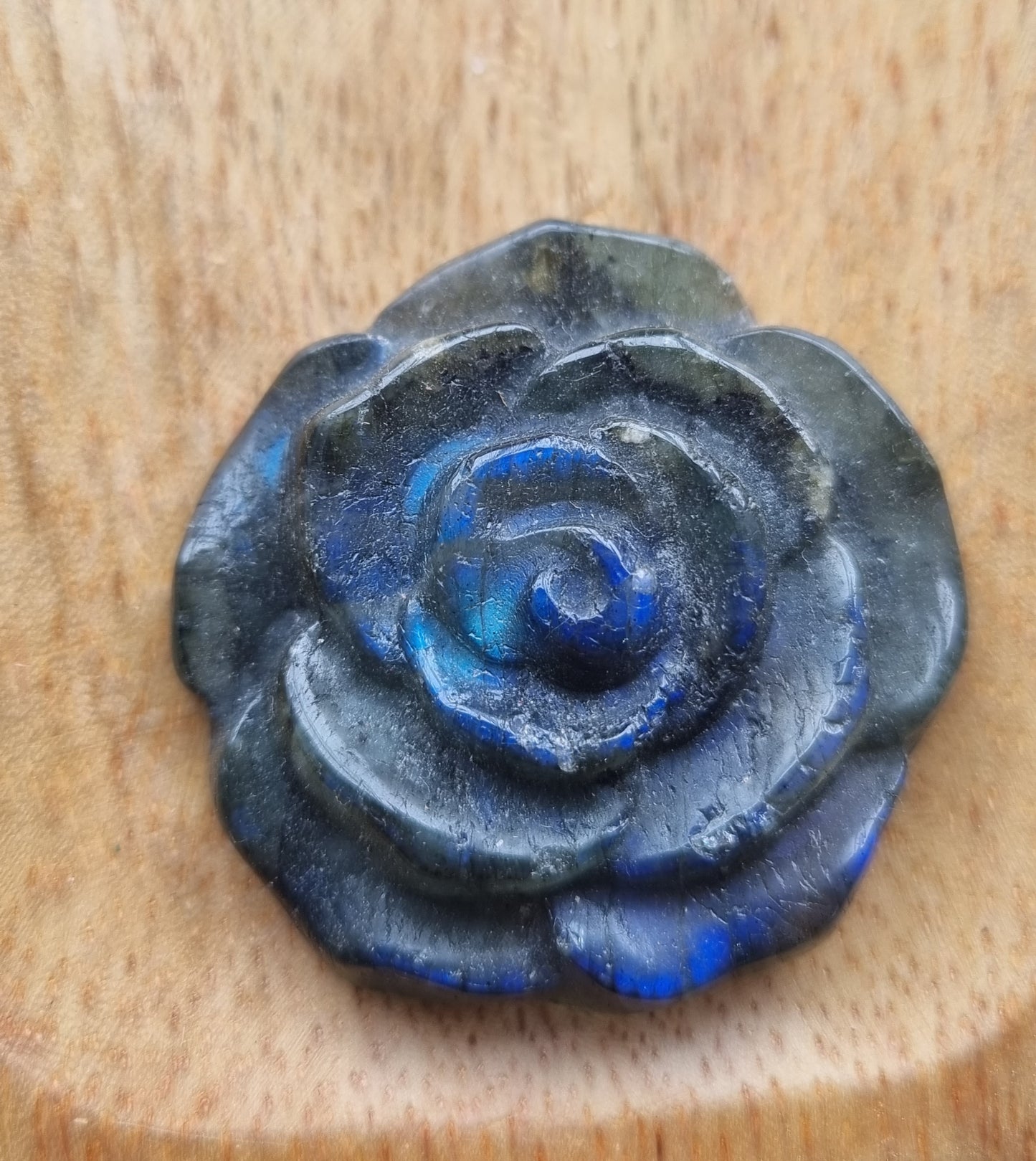 Labradorite Flower Carving