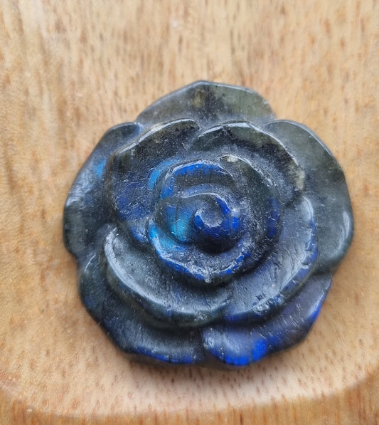 Labradorite Flower Carving