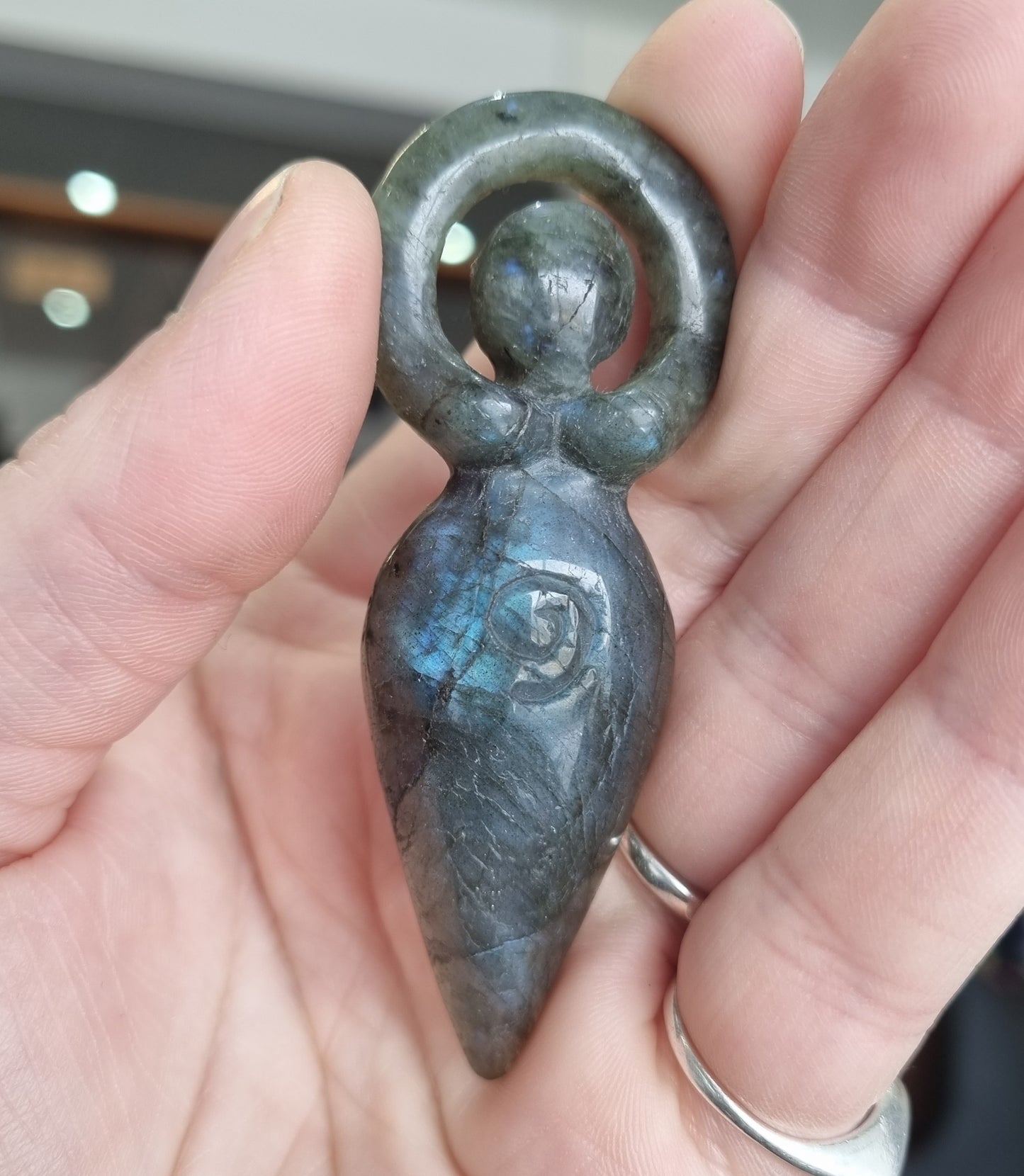 Labradorite Goddess Carving