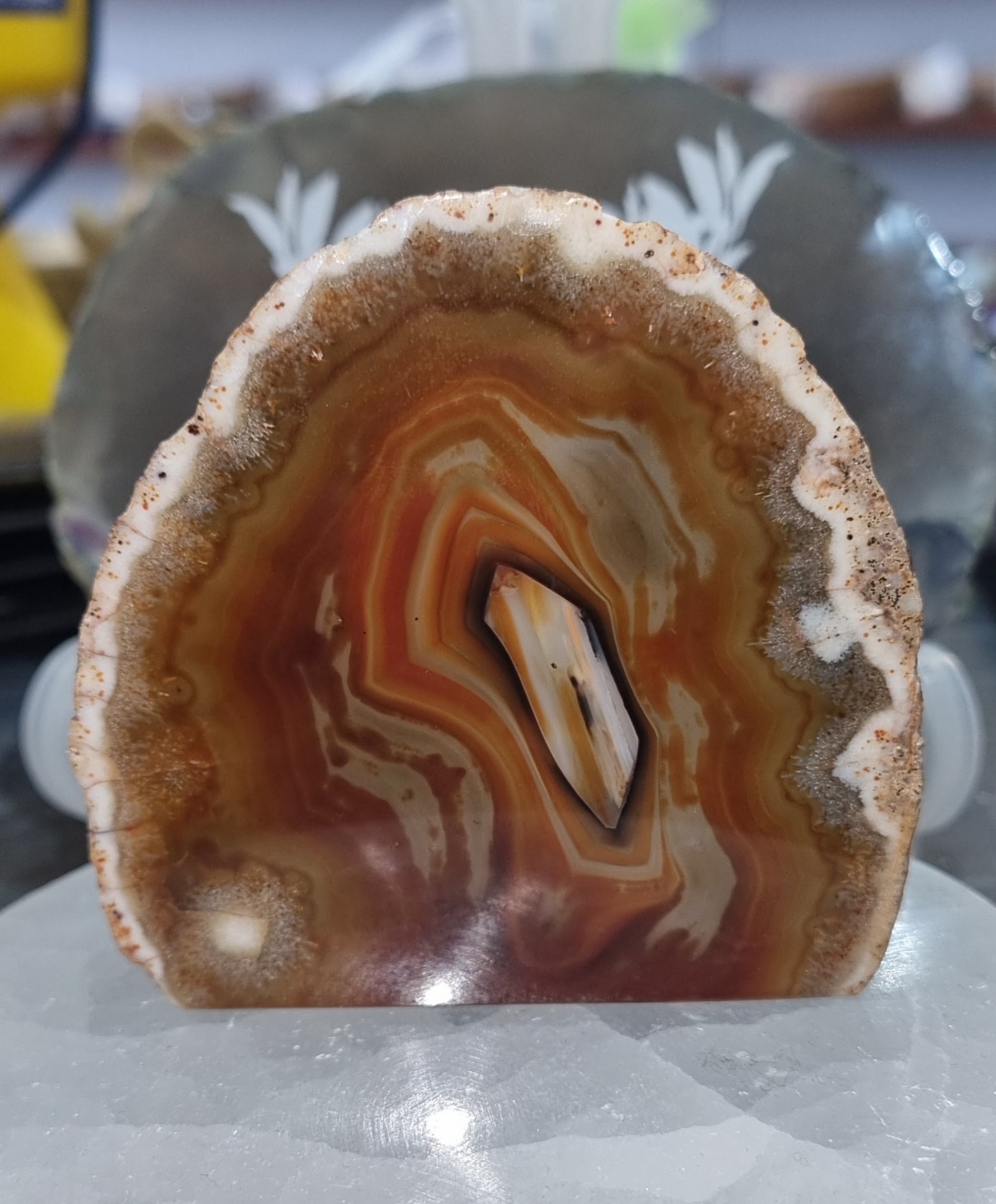 Agate Dyed Red Freeform #1