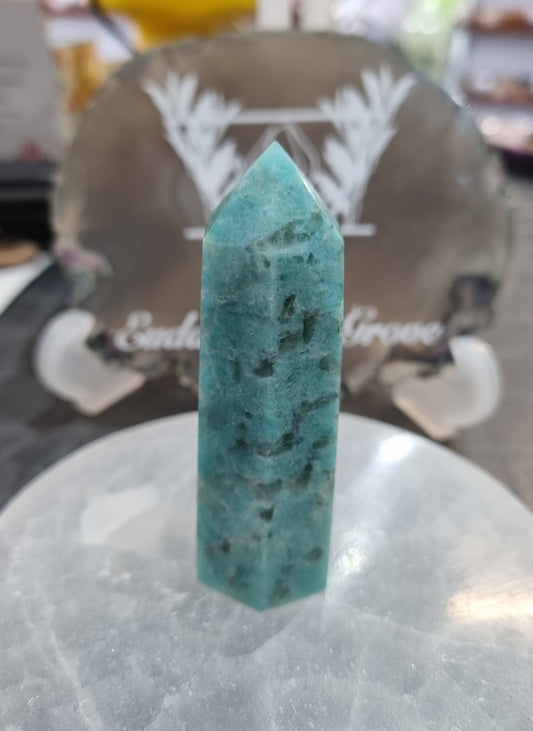 Amazonite With Smoky Quartz Point #2