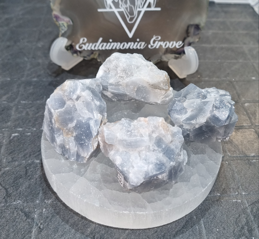 Blue Calcite Raw Chunks