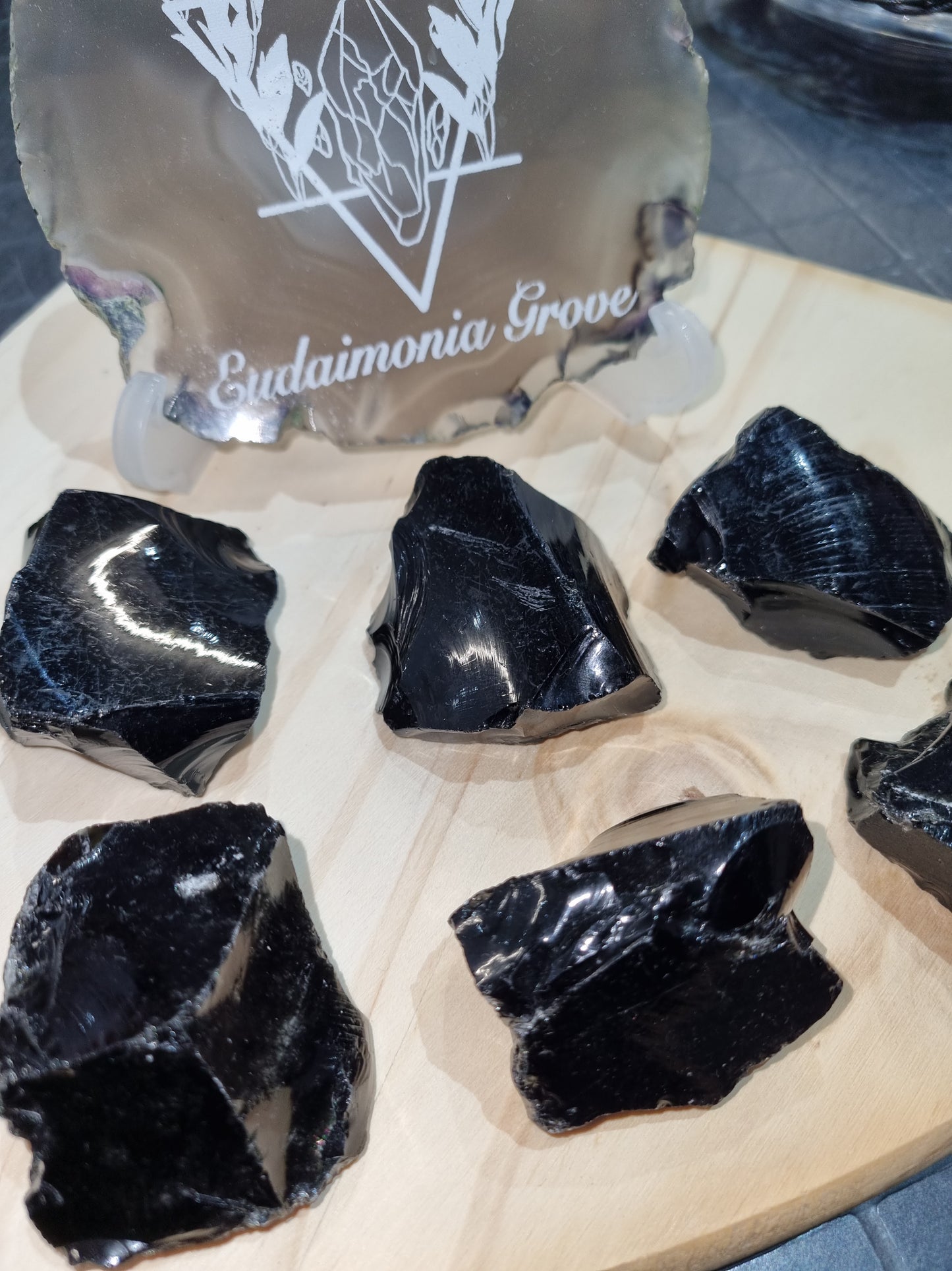 Black Obsidian Raw Medium size