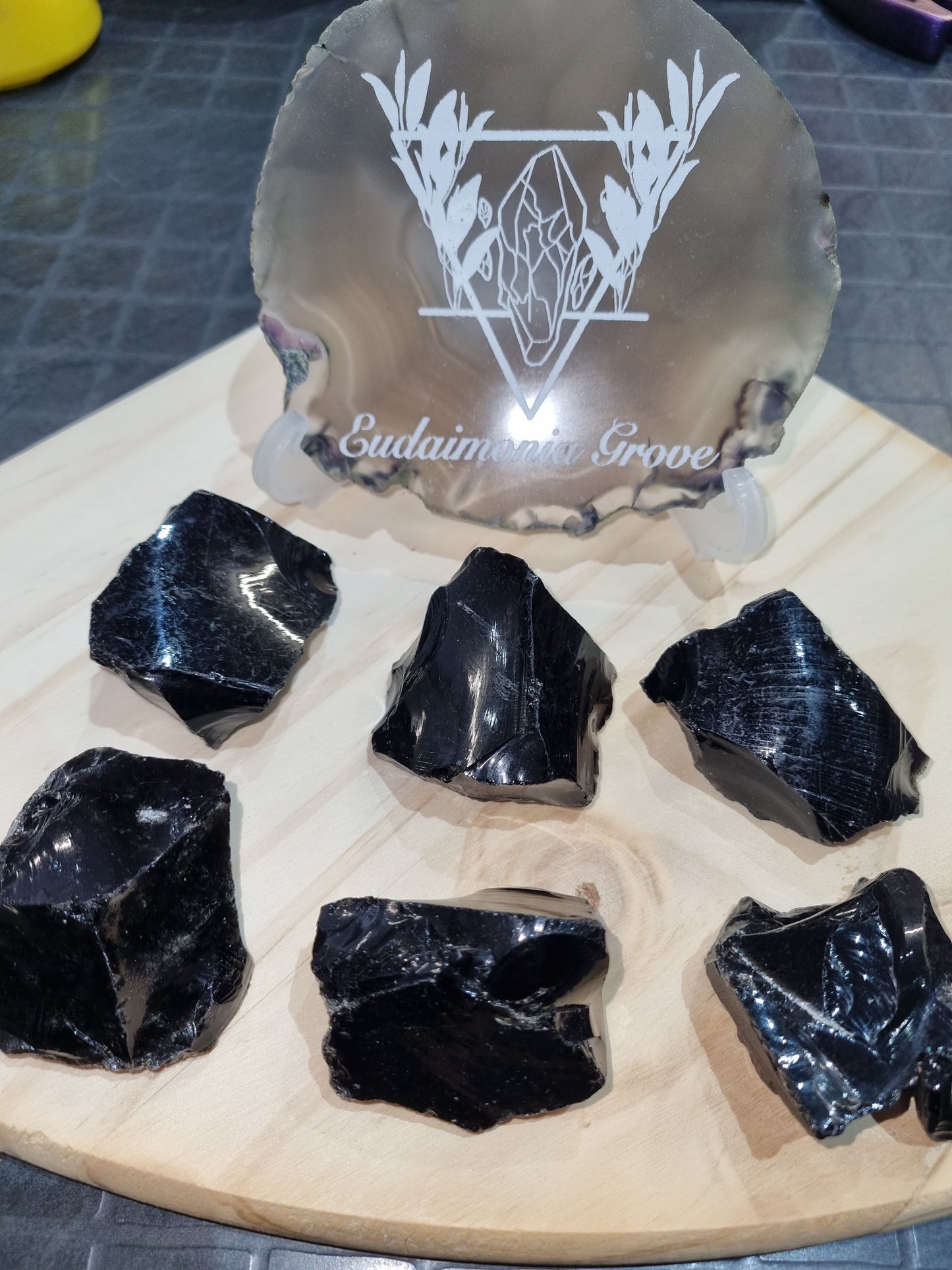 Black Obsidian Raw Medium size