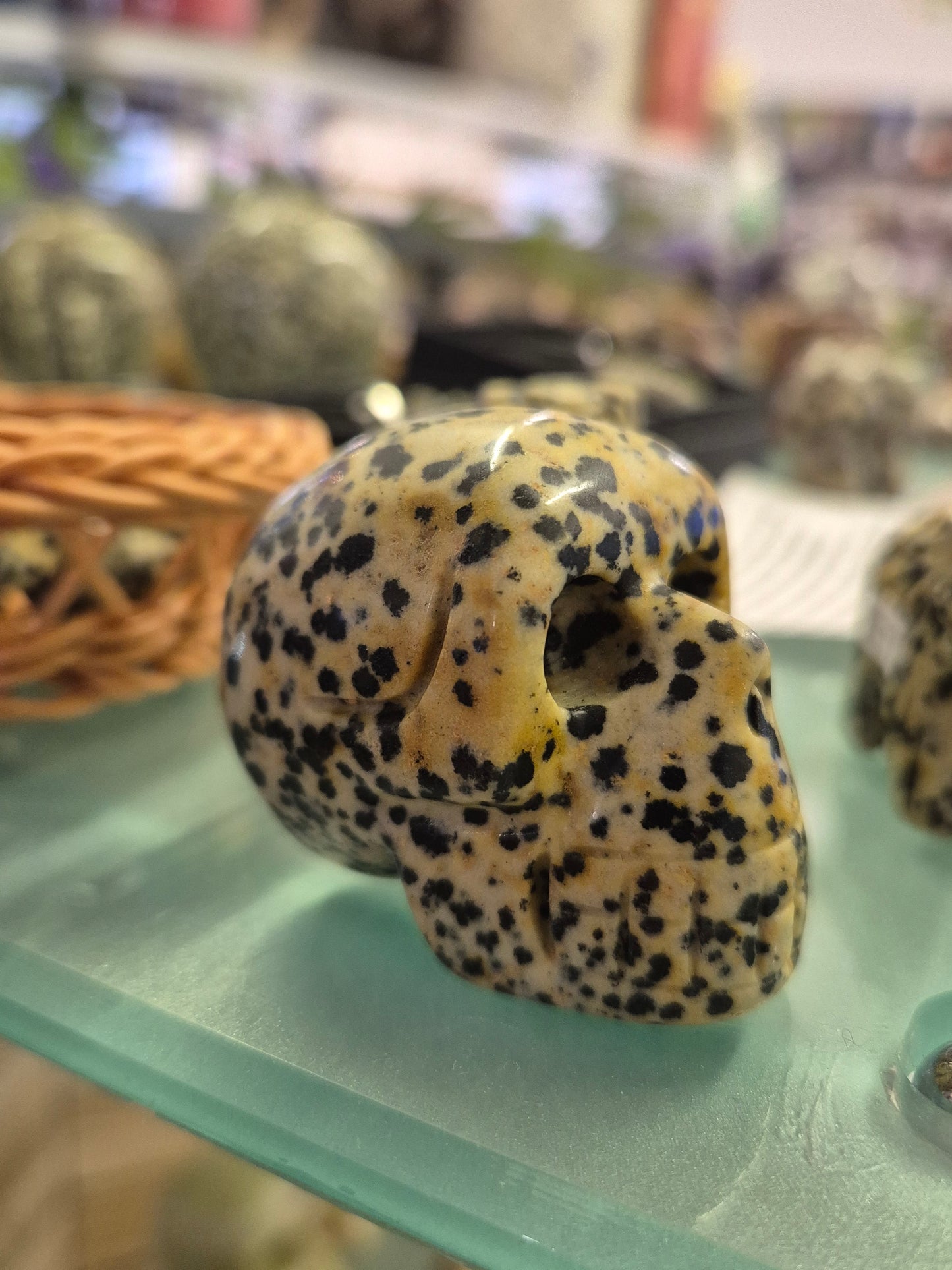 Dalmation Jasper Skull