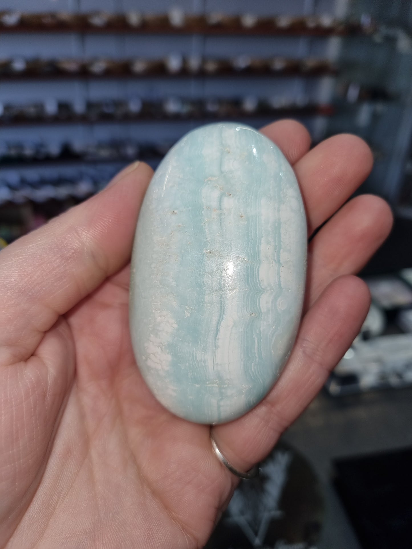 Caribbean Calcite Palmstone