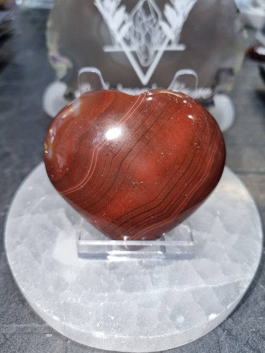 Carnelian Heart #2 (stand not included)